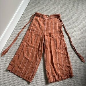 Anthropologie wide leg crop pant